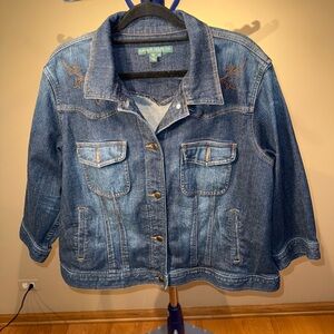 Ralph Lauren Denim Jacket with Embroidery Size 2X